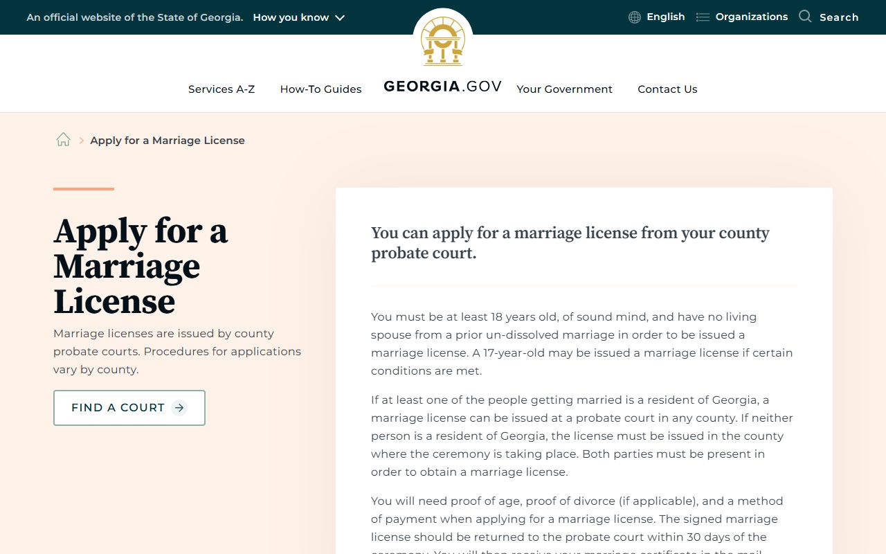 Georgia marriage license guidance for Clarke County marriage records